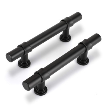 Goldenwarm 15Pack Black Cabinet Handles 3Inch Black Cabinet Pulls Matte Black Drawer Pulls Vintage Kitchen Cabinet Handles Dress