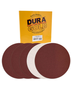 Duragold Premium 12 Sanding Discs 60 Grit Box Of 5 Sandpaper Discs With Psa Self Adhesive Stickyback Fast Cutting Alum