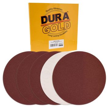 Duragold Premium 12 Sanding Discs 60 Grit Box Of 5 Sandpaper Discs With Psa Self Adhesive Stickyback Fast Cutting Alum