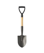 Vnimti Shovel For Digging Round Small Shovel With Wooden Dhandle Metal Garden Shovel For Gardening 28 Inches