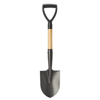 Vnimti Shovel For Digging Round Small Shovel With Wooden Dhandle Metal Garden Shovel For Gardening 28 Inches