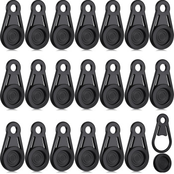 20 Pieces Tarp Clips Heavy Duty Lock Grip Tarp Grabbers Movable Snaps Clip Extra Tie Down Effect Without Damaging A Hole For Out