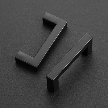 Ravinte 20 Pack 3 Inch Kitchen Square Cabinet Handles Matte Black Cabinet Pulls Black Drawer Pulls Kitchen Cabinet Hardware Kitc