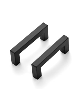 Ravinte 60 Pack 3 Inch Kitchen Square Cabinet Handles Matte Black Cabinet Pulls Black Drawer Pulls Kitchen Cabinet Hardware Kitc