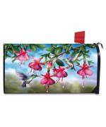 Briarwood Lane Hummingbird And Roses Spring Magnetic Mailbox Cover Standard