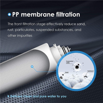 Waterdrop Undersink Replacement Water Filter Compo Pack 2Ppctcs