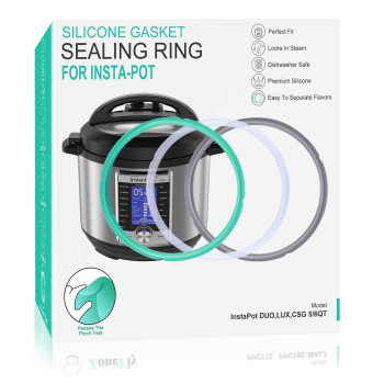 6 Quart Instant Pot Sealing Ring Replacement Pinch Test 100 Silicone Gasket Seal Rings For 6 Qt Instapot Programmable Pressur