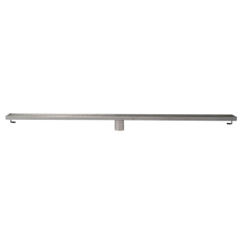 ALFI brand 47 Stainless Steel Linear Shower Drain with Groove Lines