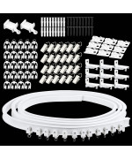 Ceiling Curtain Track Curved Curtain Track Ceiling Wall Mount Flexible Ceiling Track With Curtain Track System Alloy Plastic C