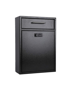 Xydled Wallmount Mailboxes With Combination Lock Heavy Duty Mailbox Wall Mount Mailbox For Outside Locking Mailbox With Lock