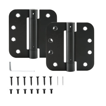 Home Master Hardware Self Closing Door Hinge 4 X 4 Inch Adjustable Spring Door Hinge Spring Loaded Door Hinges For Interior Doo