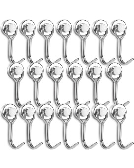 E Bavite Swivel Swing Magnetic Hook New Upgraded 30Lb20Pack Refrigerator Magnetic Hooks Strong Neodymium Magnet Hook Perfect