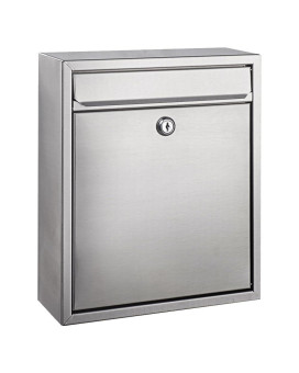 Modern Wall Mounted Locking Small Architectural Mailbox From Bailey Boxes 1225 H X 1025 W X 35 D The Murphy