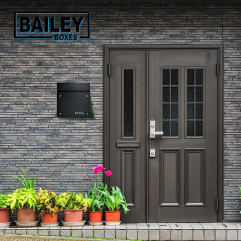 Wallmounted Modern Locking Mailbox From Bailey Boxes Enhance Your Home With The Dalton 1425 H X 14 W X 575 D Elevat