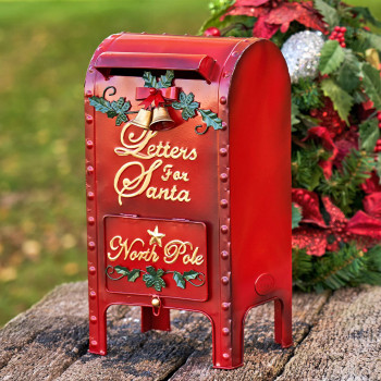 Letters For Santa Christmas Mailbox Decoration 16 Tall Ornate Style