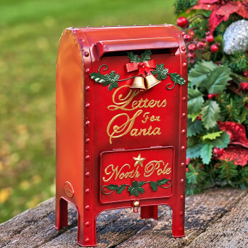 Letters For Santa Christmas Mailbox Decoration 16 Tall Ornate Style