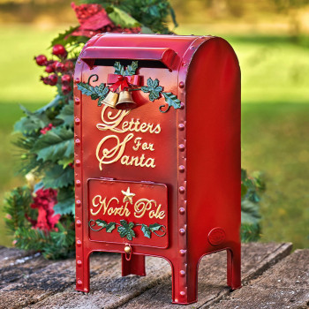 Letters For Santa Christmas Mailbox Decoration 16 Tall Ornate Style