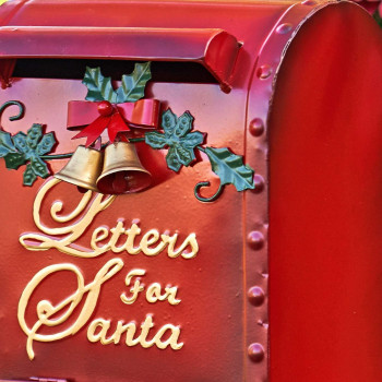 Letters For Santa Christmas Mailbox Decoration 16 Tall Ornate Style