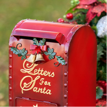 Letters For Santa Christmas Mailbox Decoration 16 Tall Ornate Style