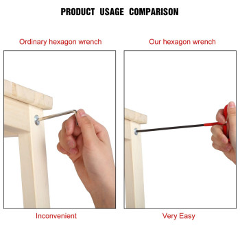 Honoson 10 Pieces Thandle Hex Key Set 9 Inch Long Hex Key Kit Sizes 332 764 18 964 532 316 732 14 516 38 Inc