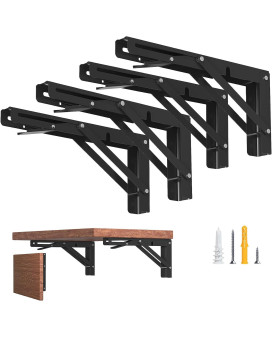 12Inch Foldable Brackets For Diy Folding Shelves Or Tables L Shelf Brackets Collapsible Heavy Duty Folding Bracket Max Load