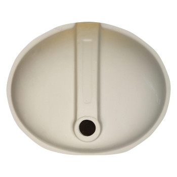 Msi 15 Inch X 12 Inch Oval Porcelain Ceramic Undermount Bathroom Vanity Vessel Sink White