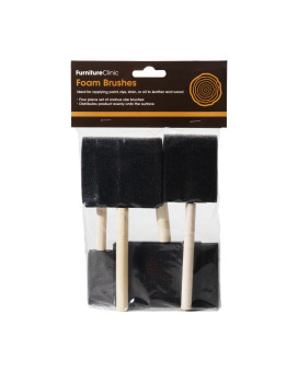 Furniture Clinic Foam Brushes For Stain Varnish Oil Paint Dye Sealants And More Perfect For Wood Furniture Cabinets