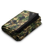 Arcturus Xl Survival Tarp Insulated Reflective Thermal Camping Tarp 85 X 12 Woodland Camo