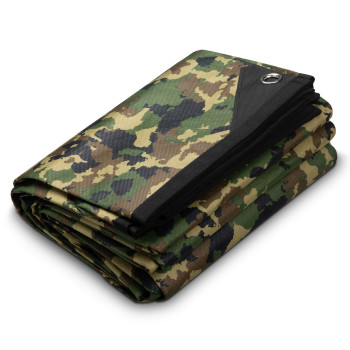 Arcturus Xl Survival Tarp Insulated Reflective Thermal Camping Tarp 85 X 12 Woodland Camo