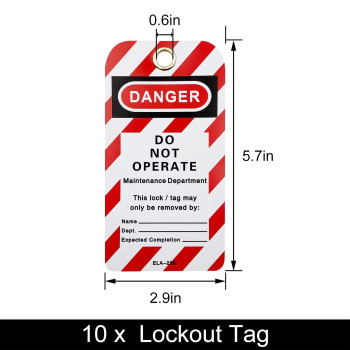 Lockout Tagout Locks Safety Padlock Loto Locks Keyed Differently Lock Out Tag Out 10 Pcs Safety Padlocks Plastic With 10 Locko