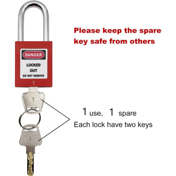 Lockout Tagout Locks Safety Padlock Loto Locks Keyed Differently Lock Out Tag Out 10 Pcs Safety Padlocks Plastic With 10 Locko