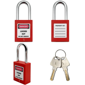 Lockout Tagout Locks Safety Padlock Loto Locks Keyed Differently Lock Out Tag Out 10 Pcs Safety Padlocks Plastic With 10 Locko