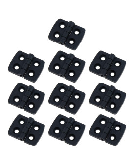 My Mironey 157 X 118 Plastic Hinge Black Nylon Door Hinges With Screws Pack Of 10