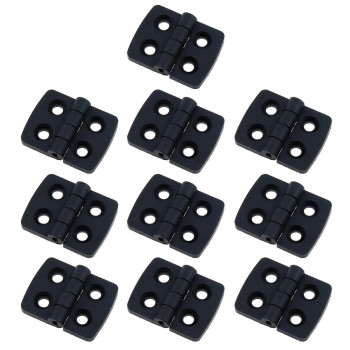 My Mironey 157 X 118 Plastic Hinge Black Nylon Door Hinges With Screws Pack Of 10