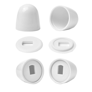 Jwodo Toilet Bolt Caps 4Packs Universal Plastic Round Pushon Toilet Bowl Caps Covers With Extra Washers For Easy Installation