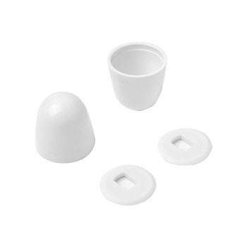 Jwodo Toilet Bolt Caps 4Packs Universal Plastic Round Pushon Toilet Bowl Caps Covers With Extra Washers For Easy Installation