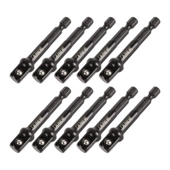 Ares 7038710Piece 38Inch Drive 3Inch Impact Grade Socket Adapter Set Turns Impact Drill Drivers Into High Speed Socket Dr