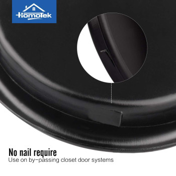 Homotek 4 Pack Closet Door Finger Pull 134 Black Small Size Easy Snap In Installation Fits A 38 Depth X 134 Diamet