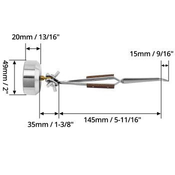 Qwork Third Hand Tweezers Cross Locking Jewelry Weldingsoldering Tweezers With Base 360Rotation Jewelry Making Repair Kit