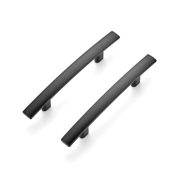 Ravinte 30 Pack 5316 Curved Cabinet Pulls Matte Black Kitchen Drawer Pulls Arch Cabinet Handles 5316 Length 3 Hole