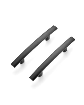 Ravinte 50 Pack 5316 Curved Cabinet Pulls Matte Black Kitchen Drawer Pulls Arch Cabinet Handles 5316 Length 3 Hole