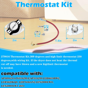 W11045584 3387747 8527865 Heating Elementcompatible With Kenmore Elite He3 He2 Maytag And Whirlpool Duet Cabrio Dryers Replce A