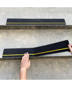 4 X 30 10Pack Anti Slip Stair Tread With Reflective Stripe Best Grip Non Slip Tape Non Skid Tape High Traction Adhesive For