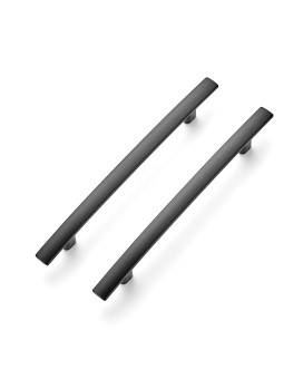 Ravinte 10 Pack 714 Curved Cabinet Pulls Matte Black Kitchen Drawer Pulls Arch Cabinet Handles 725 Length 5 Hole Ce