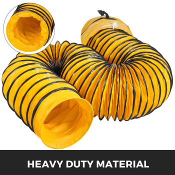 Vevor 25Ft Ducting Hose Pvc Flexible Duct Hosing For 12Inch Utility Blower Wbag