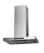 Iktch Upgrated 42Island Mount Range Hood 900 Cfm Ducted Range Hood With 4 Speed Fan Stainless Steel Range Hood 42 Inch With