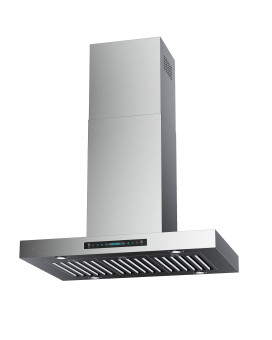 Iktch Upgrated 42Island Mount Range Hood 900 Cfm Ducted Range Hood With 4 Speed Fan Stainless Steel Range Hood 42 Inch With