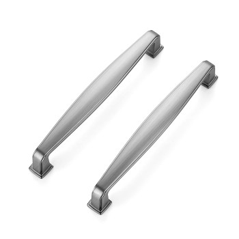 Ravinte 30 Pack Solid 5 Inch Kitchen Cabinet Handles Brushed Nickel Cabinet Pulls Satin Nickel Drawer Pulls Kitchen Cabinet Hard