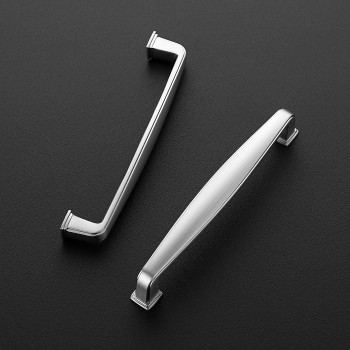 Ravinte 30 Pack Solid 5 Inch Kitchen Cabinet Handles Brushed Nickel Cabinet Pulls Satin Nickel Drawer Pulls Kitchen Cabinet Hard