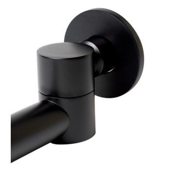 Black Matte Round Foldable Tub Spout